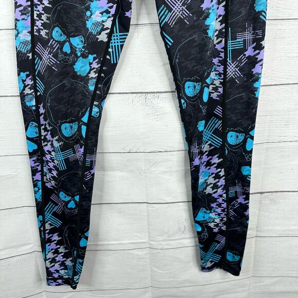 Constantly Varied Gear CVG Womens Full Leggings Medium Celestial Abstract Skull - Picture 4 of 7